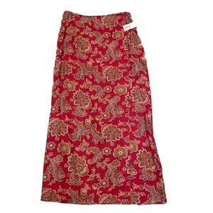 Talbots Vintage Paisley maxi skirt Sz 6 New With Tags